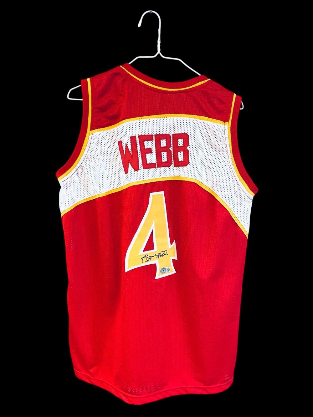 Spud Webb Signed Atlanta Hawks Jersey