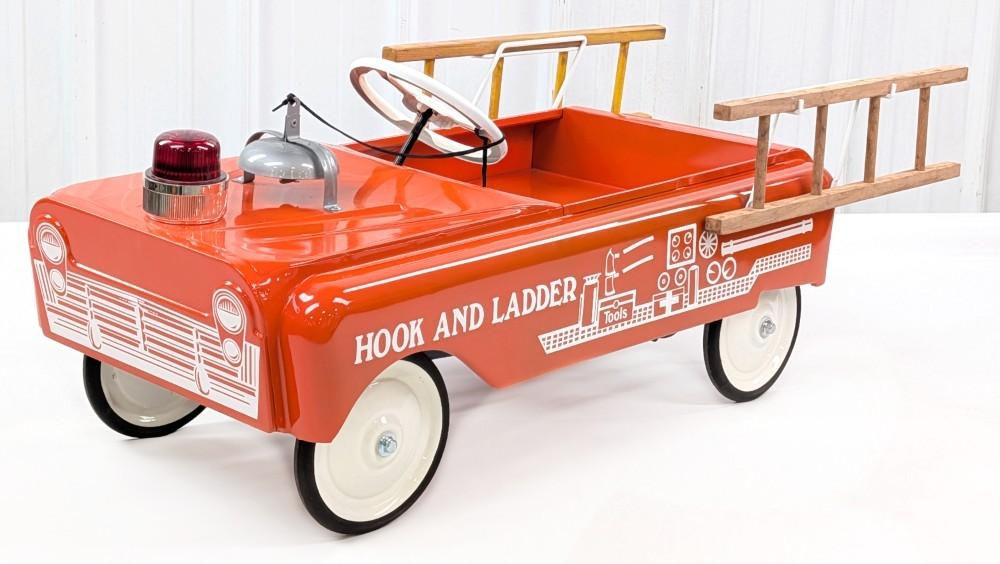Restored Castelli Co. Hook and Ladder Fire Truck Pedal Car