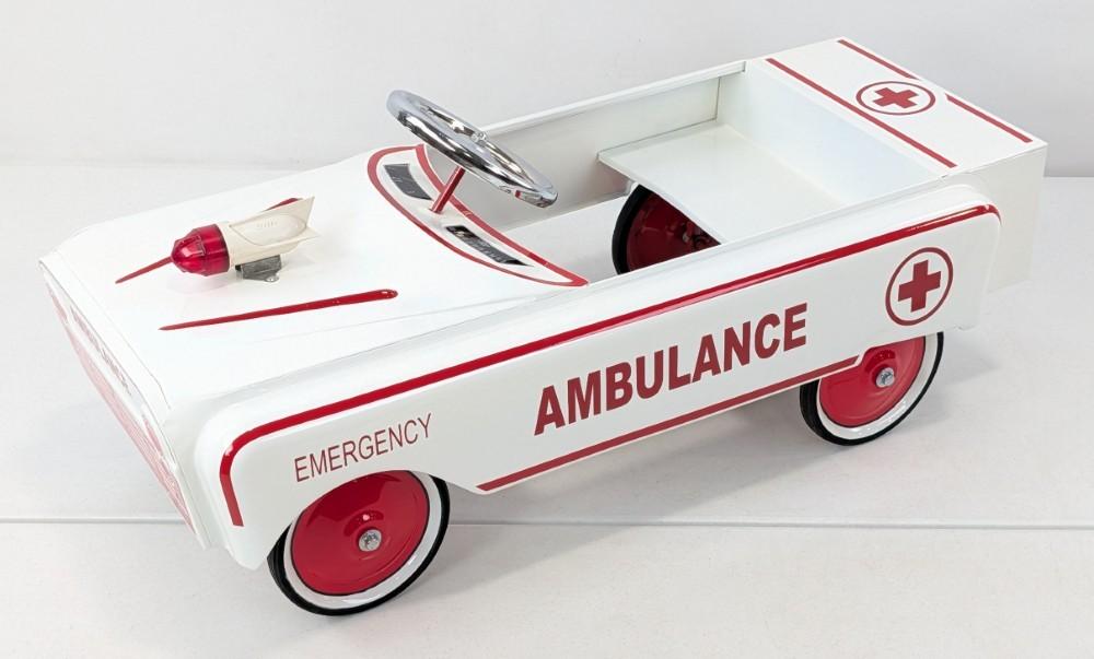 Restored Castelli Co. Emergency Ambulance Pedal Car