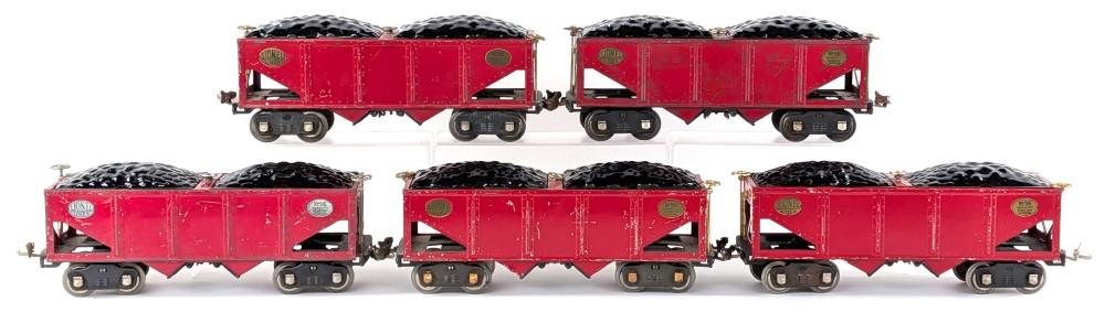 (5) Lionel 516 Coal Hopper Cars