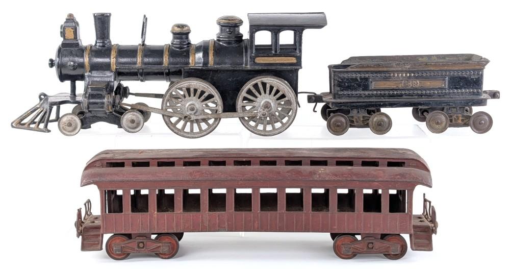 Ives Cast Iron Floor Train Set