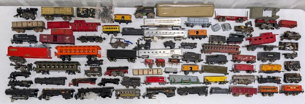 Large Lot Of Locomotive and Train Car Parts