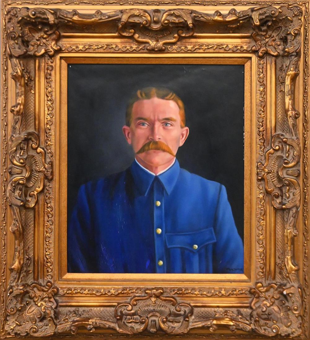 ARTIST UNKNOWN (SIGNED FORSYTHE), (PORTRAIT OF SOLDIER IN BLUE),