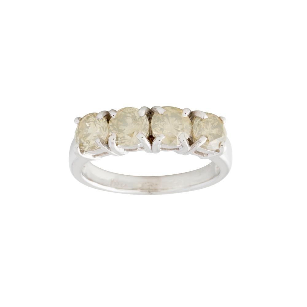 18CT WHITE GOLD AND DIAMOND RING