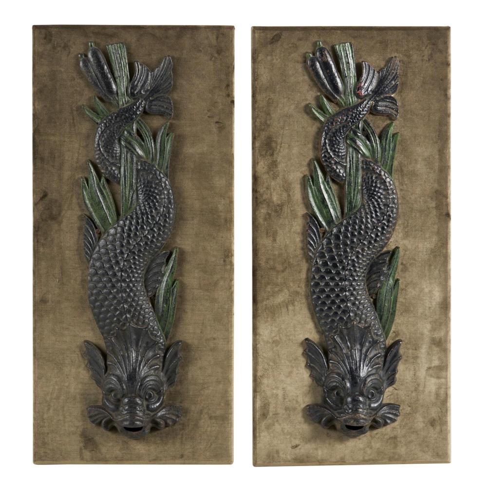 A PAIR OF VICTORIAN CAST IR... image