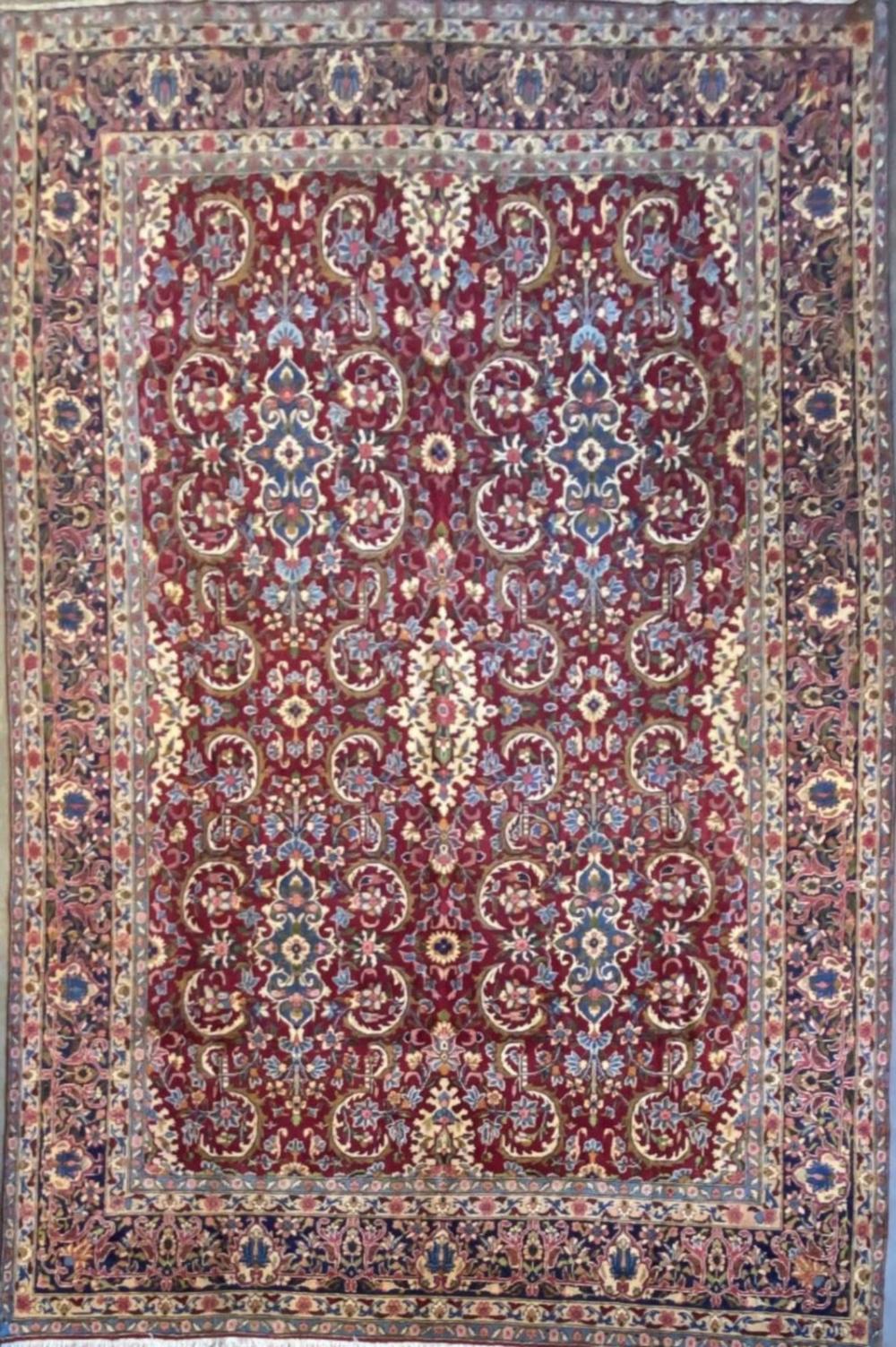 A FLORAL PERSIAN YAZD CARPE... image