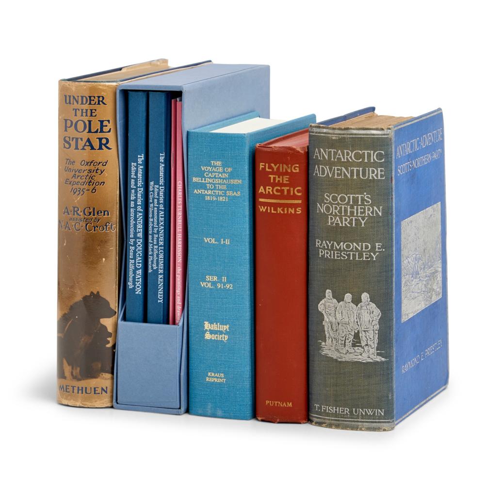BOOKS: A SMALL GROUP ON POLAR EXPLORATION (about 7 vols)