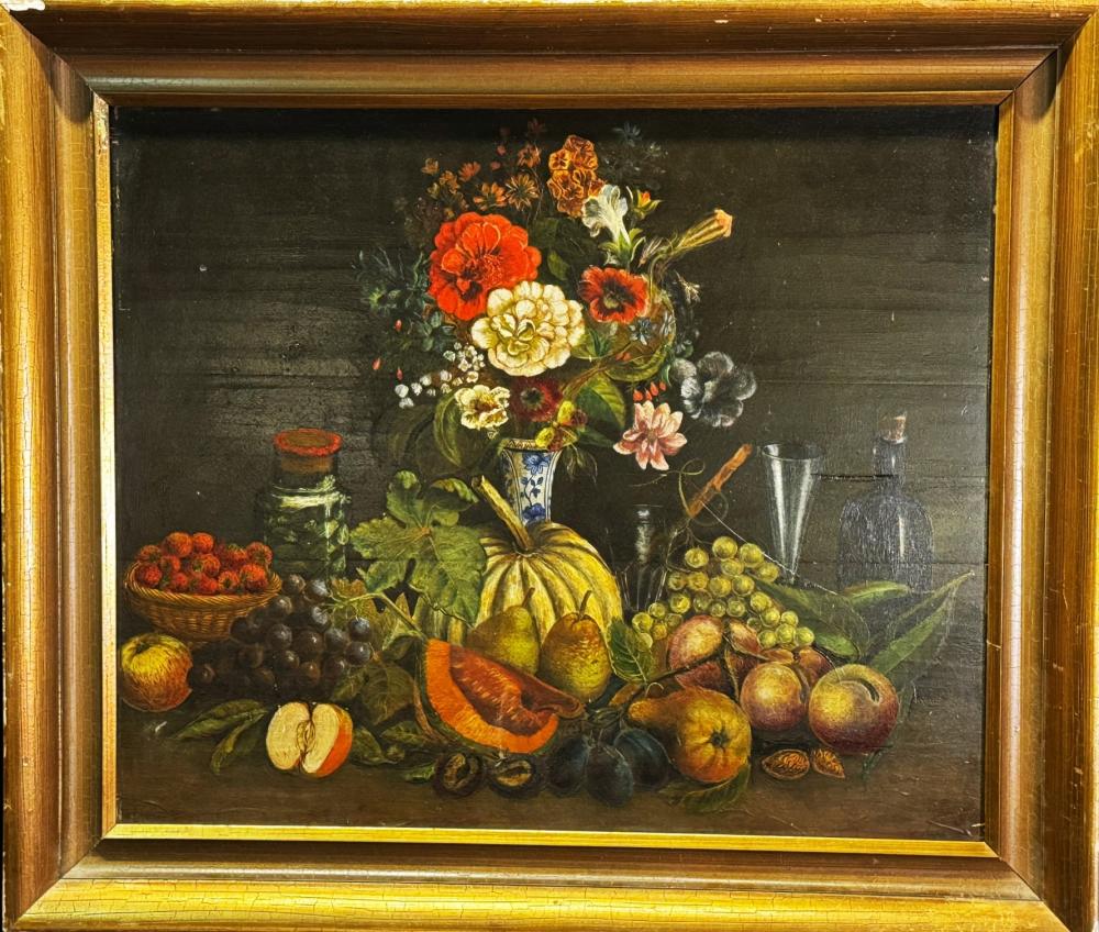 19TH C. DUTCH STILL LIFE OIL ON PANEL