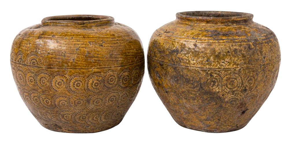 Pair of Han Dynasty Style Storage Jars