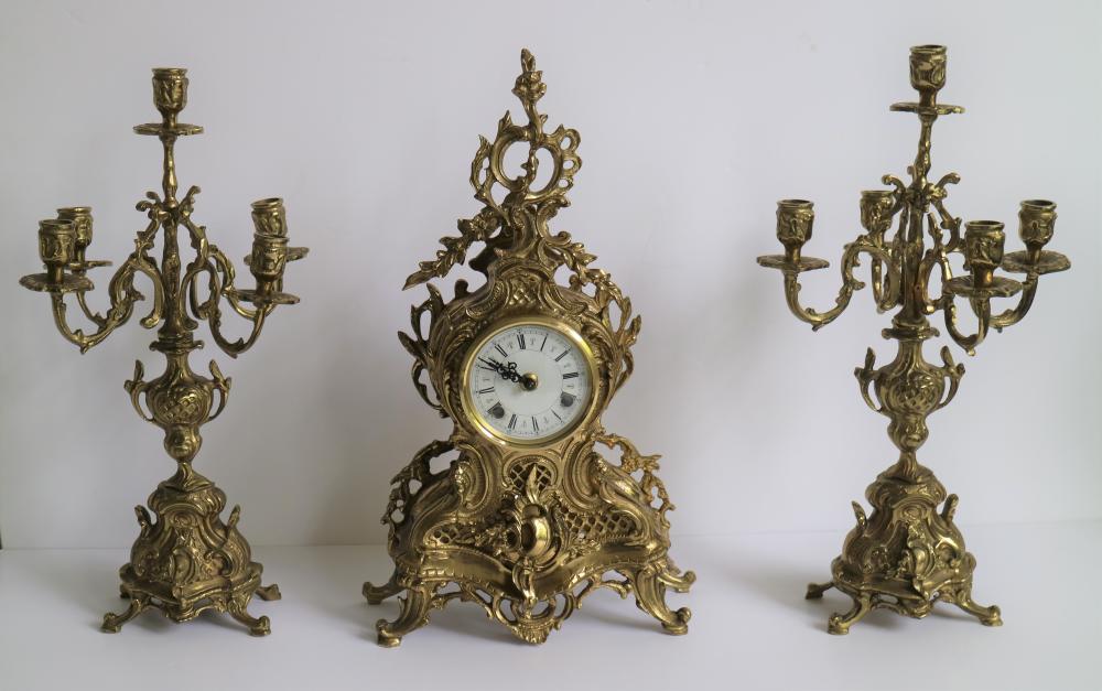 Bronze clock