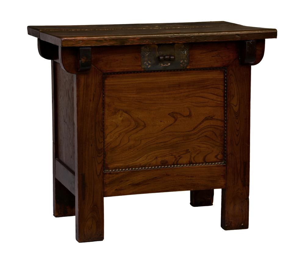 A Korean pine and elm Duijo rice chest first half 20th century,