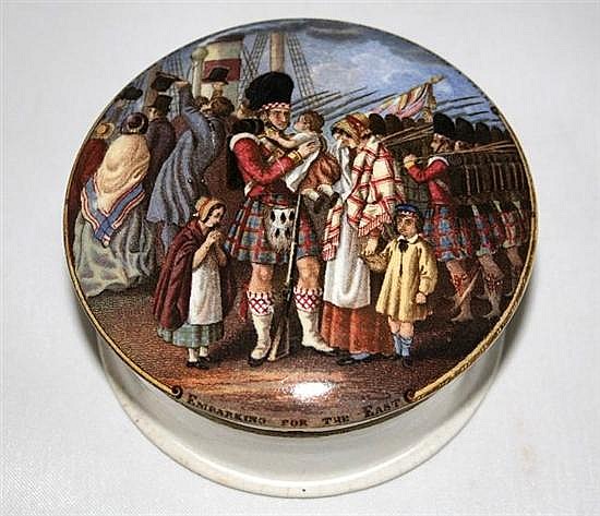 A c1855 Prattware pot lid w... image