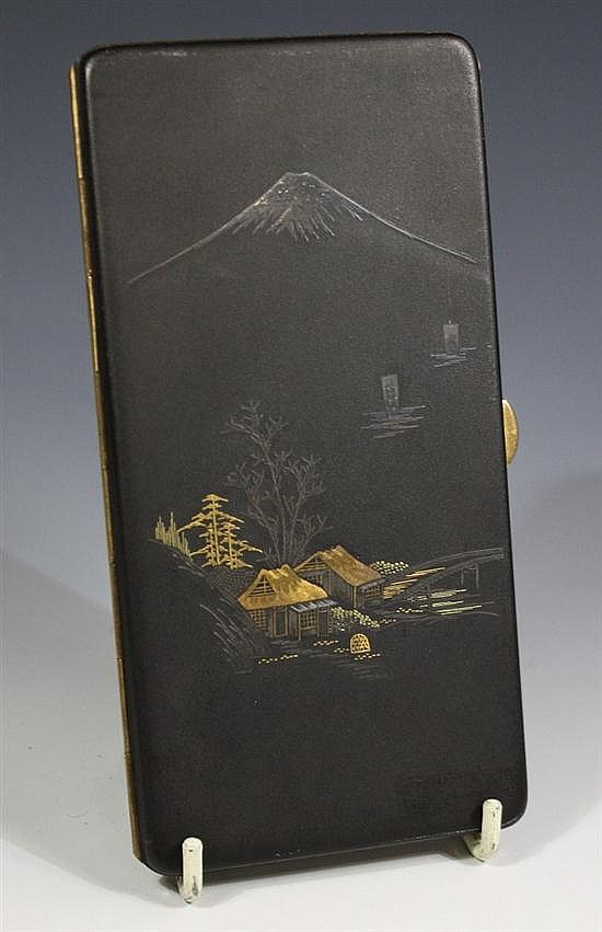 japanese komai cigarette case Lot