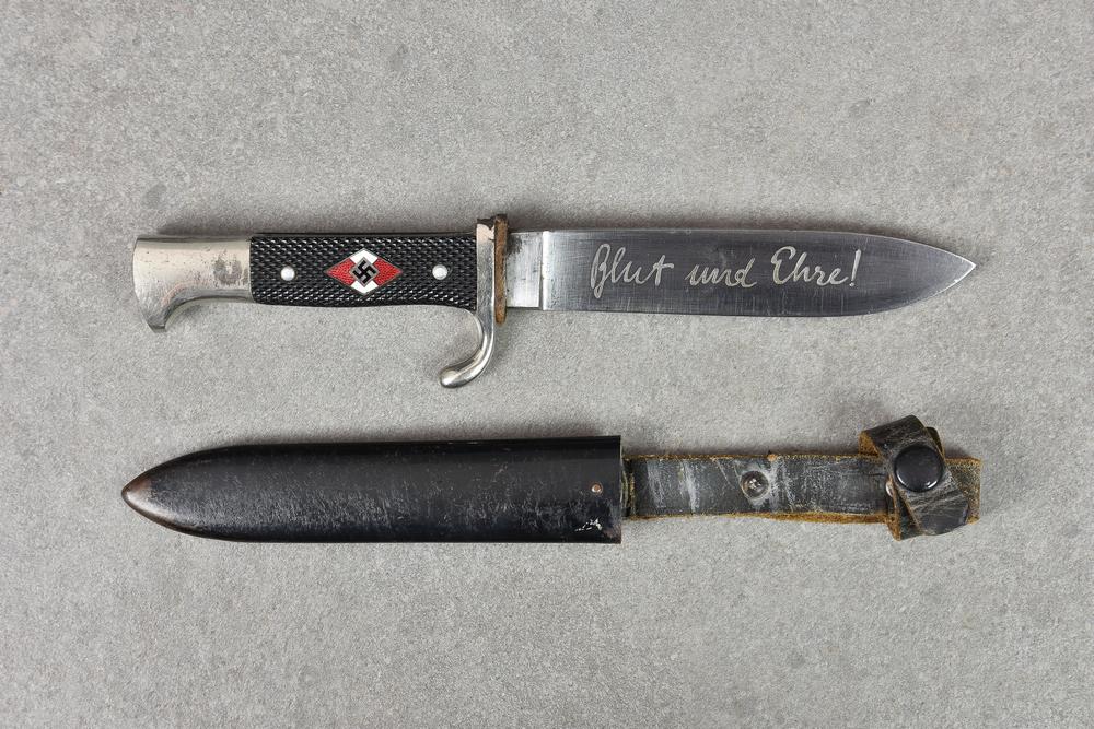 Guernsey German Occupation interest - A German Third Reich Hitler Youth Knife Robert Klaas,