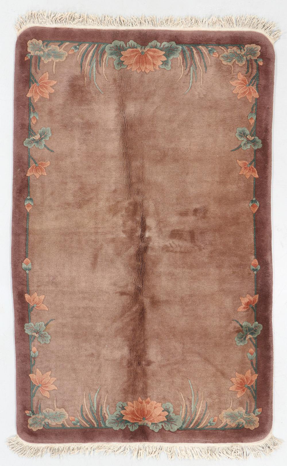Art Deco Rug, China, Early 20th C., 4'5'' x 7'3''