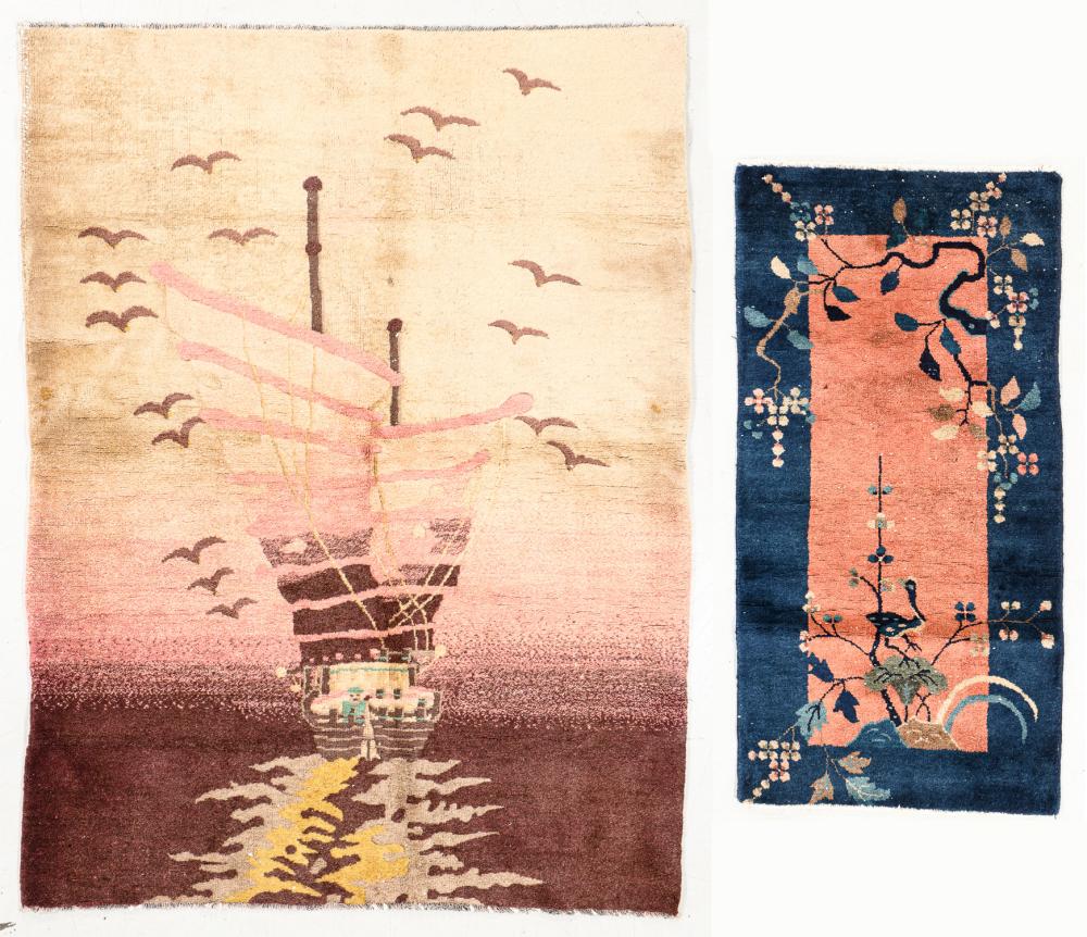 Two Art Deco Rugs, China, Early 20th C.