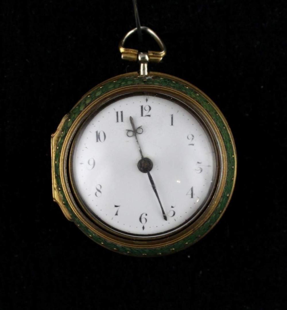 Edward Tutet, London, a gilt pair cased pocket watch,