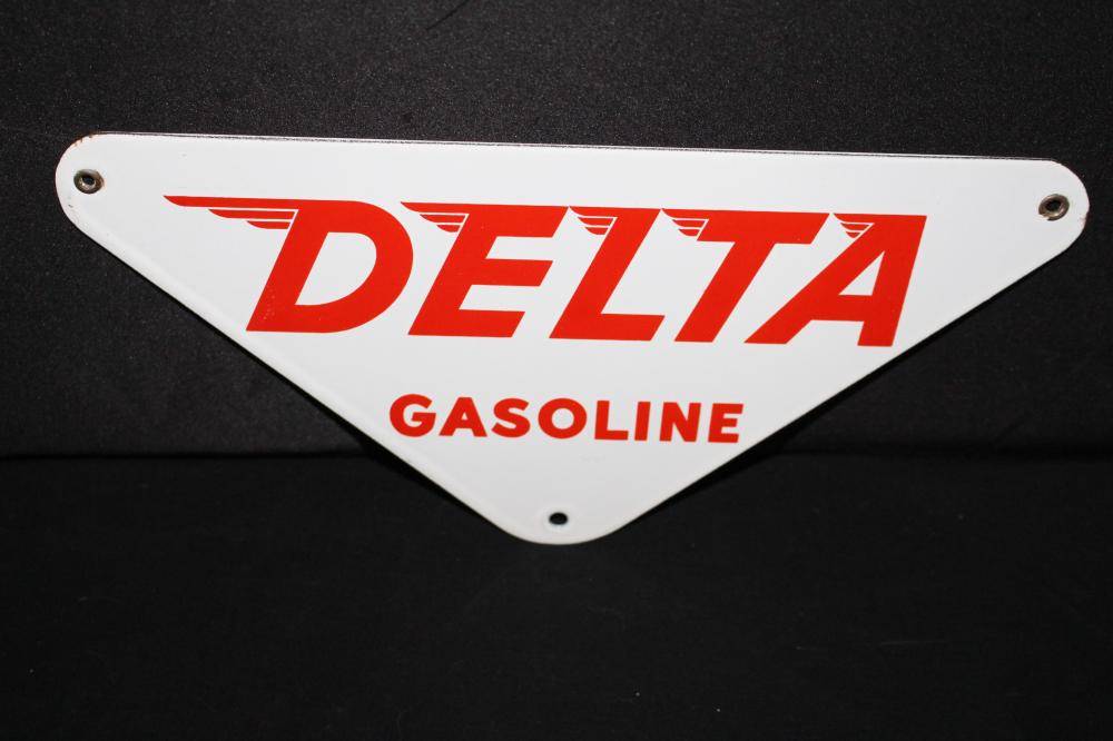 PORCELAIN DELTA GASOLINE GA... image