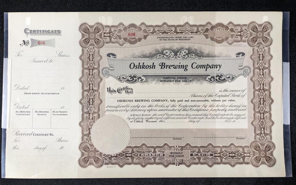 1900 TO 1920'S OSHKOSH BREW... image