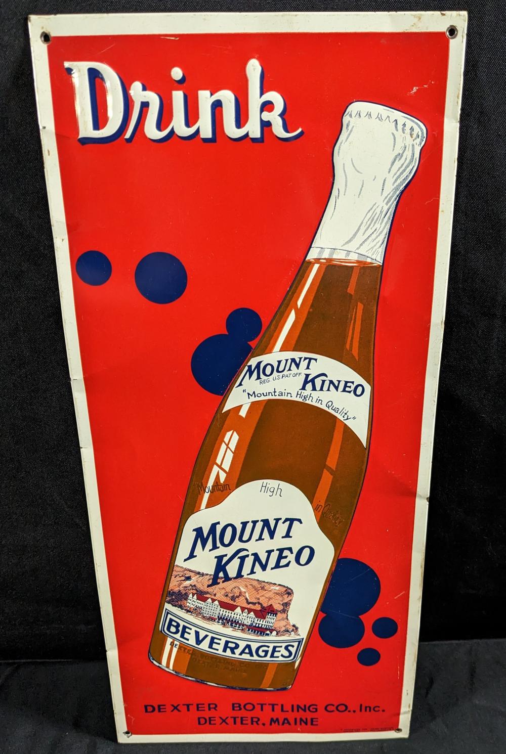 EMBOSSED TIN SIGN MOUNT KIN... image