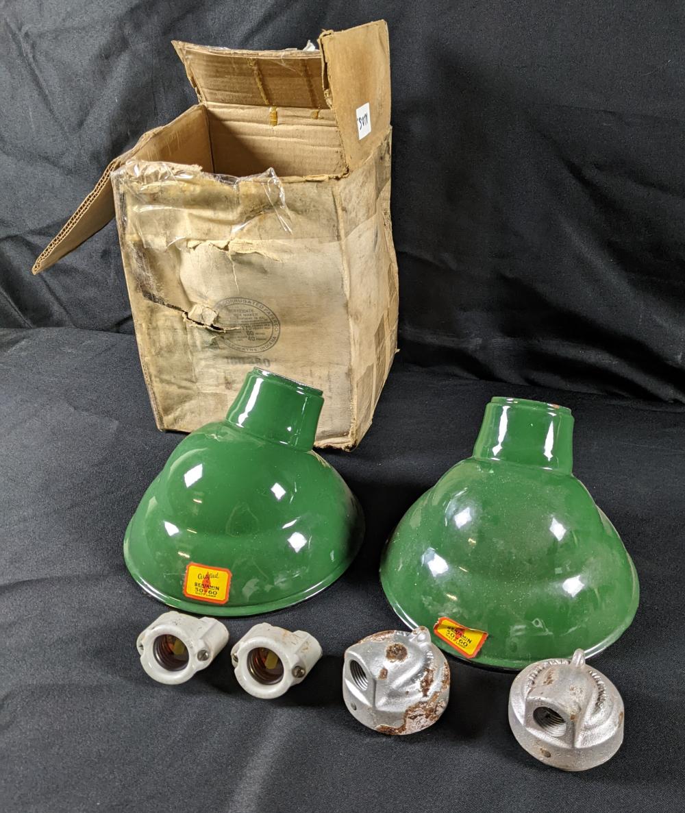 NOS PAIR GAS STATION PORCEL... image