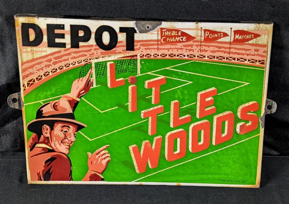 PORCELAIN SIGN DEPOT LITTLE... image