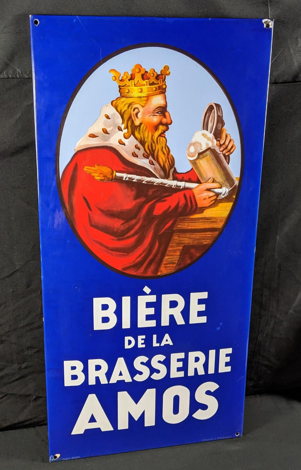 PORCELAIN BEER SIGN BIERE D... image