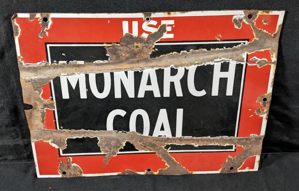 PORCELAIN SIGN USE MONARCH ... image