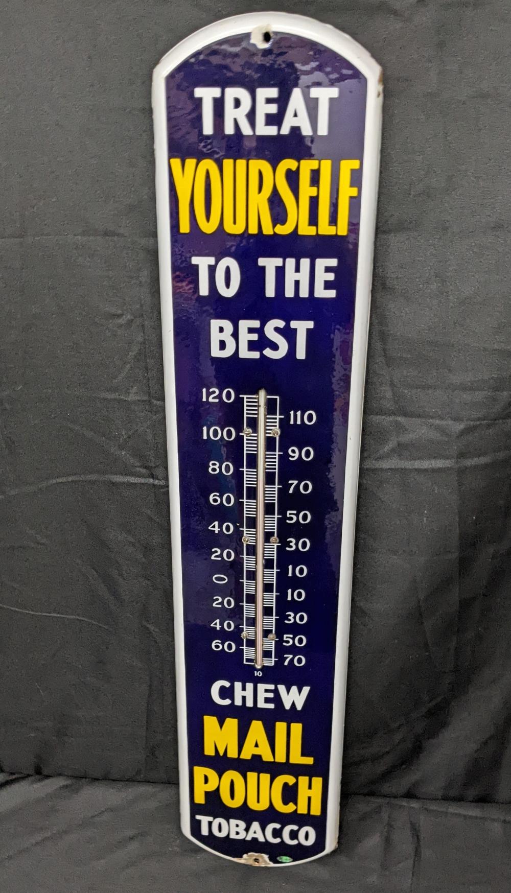 PORCELAIN THERMOMETER SIGN ... image