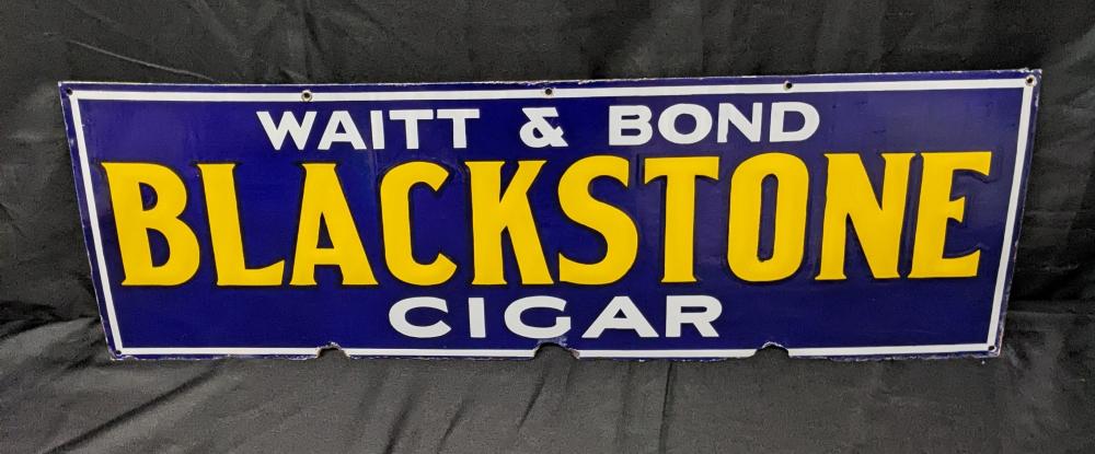EMBOSSED PORCELAIN SIGN WAI... image