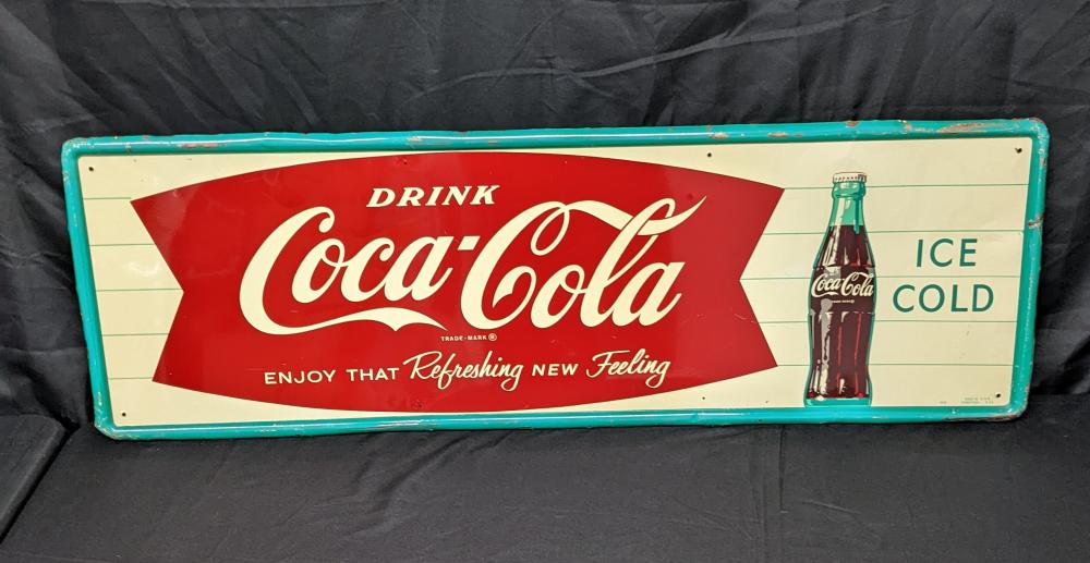 TIN SIGN DRINK ICE COLD COC... image