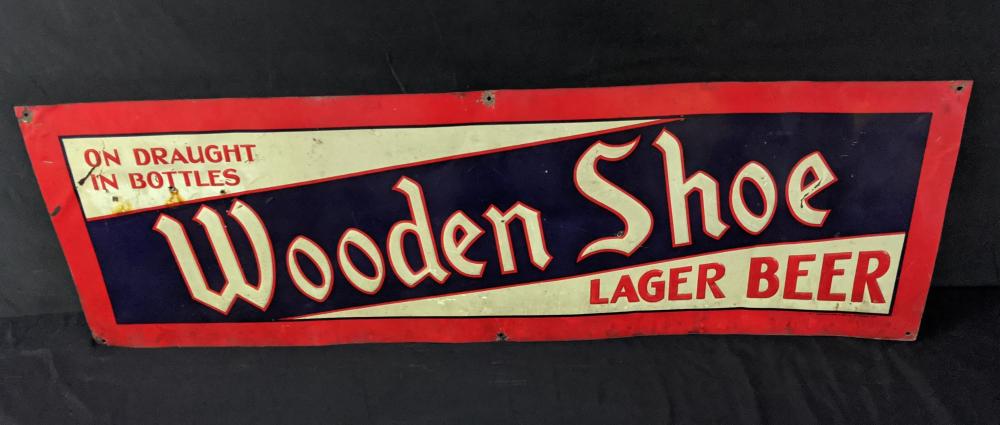 EMBOSSED TIN SIGN WOODEN SH... image