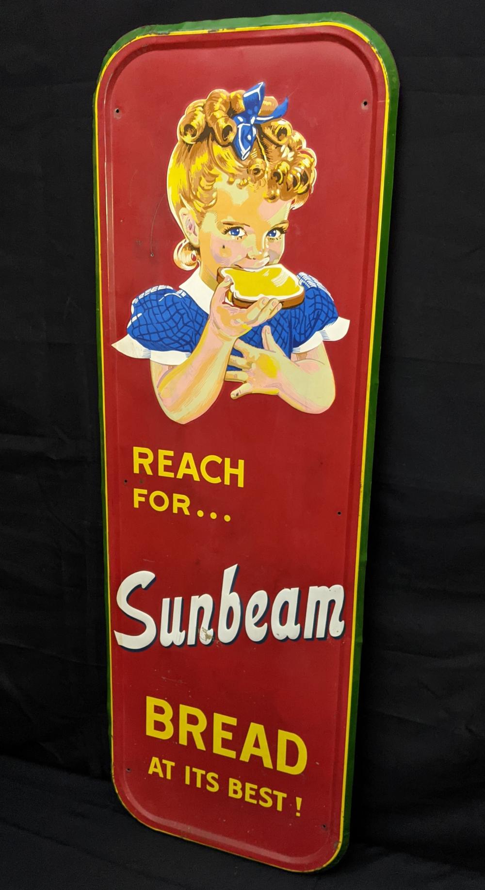 EMBOSSED TIN SIGN REACH FOR... image