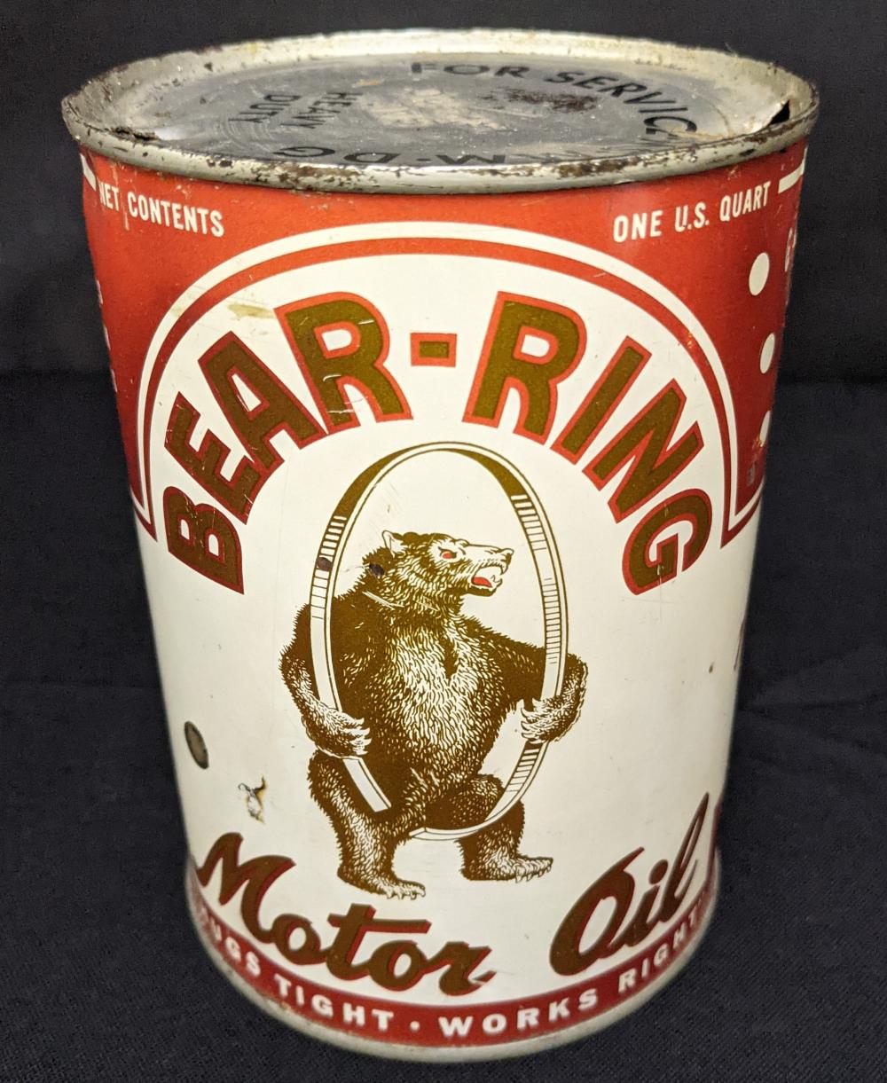 QUART OIL CAN BEAR RING MOT... image