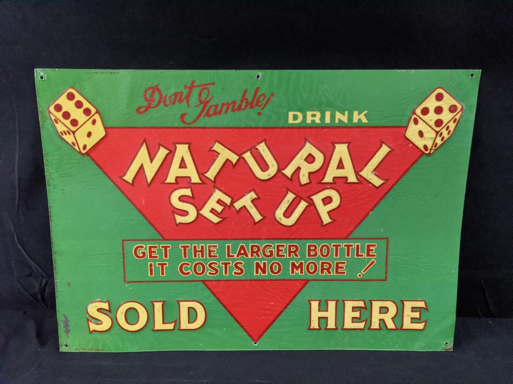 EMBOSSED TIN SIGN NATURAL S... image