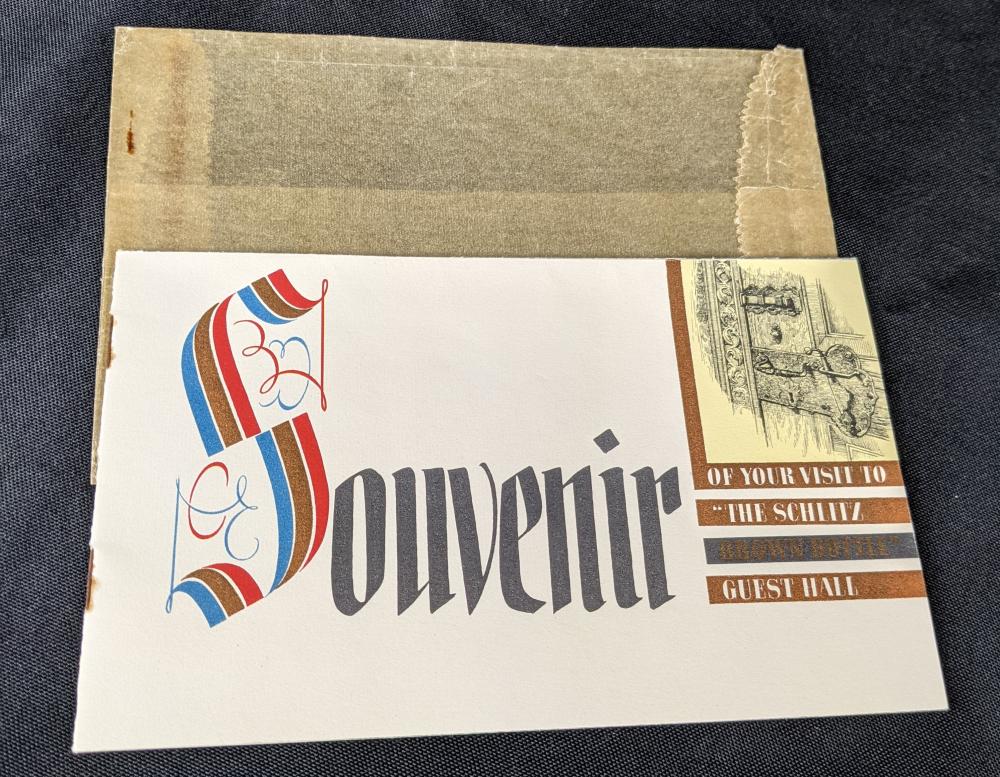 1930'S SCHLITZ BEER BREWERY BREWING SOUVENIR BOOK