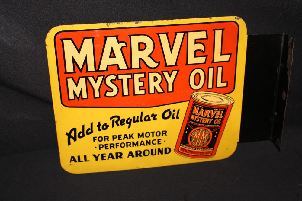 MARVEL MYSTERY OIL FLANGE SIGN image