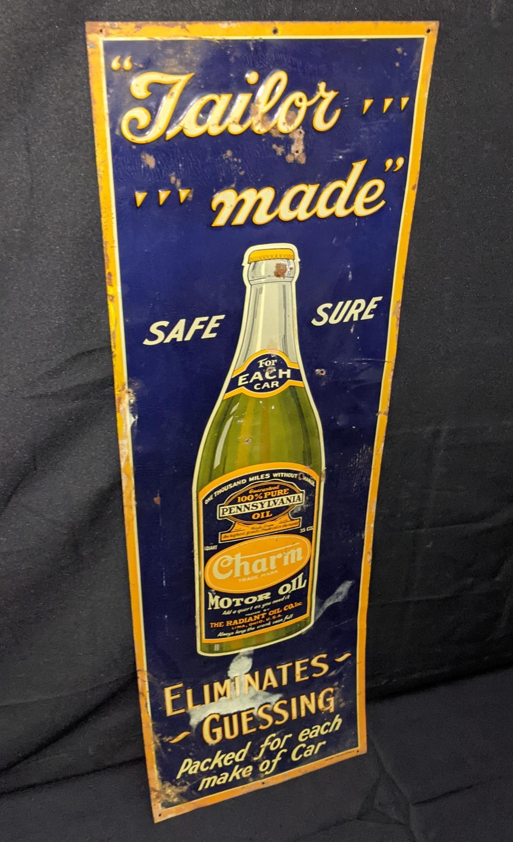 EMBOSSED TIN SIGN CHARM MOT... image