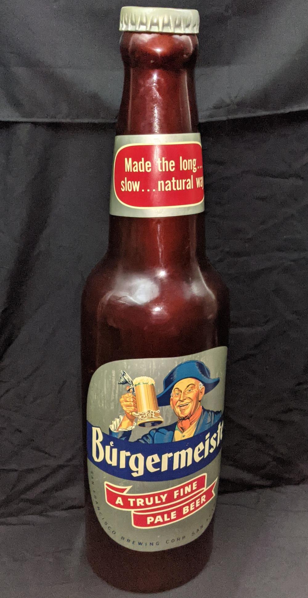 RARE 48" BEER BOTTLE SIGN B... image