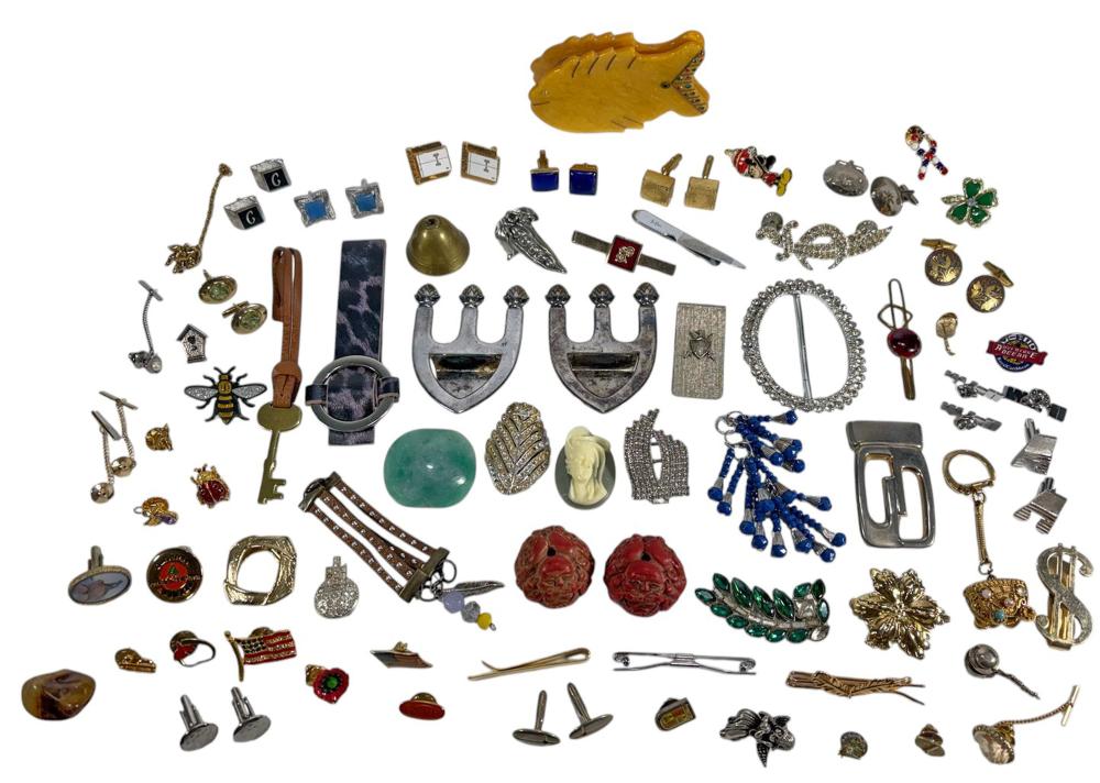 Assorted Vintage Costume Jewelry Accessory 83pcs