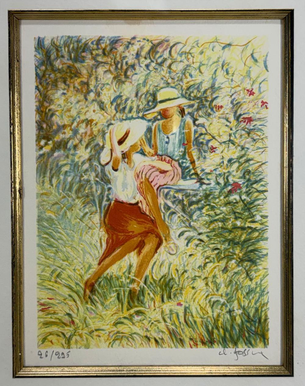 Claude Fossoux 'The Little Romantics' Lithograph