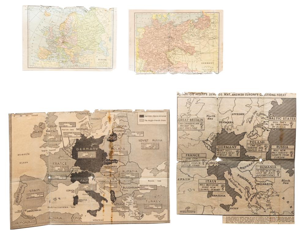 Seventeen Antique and Vintage Maps
