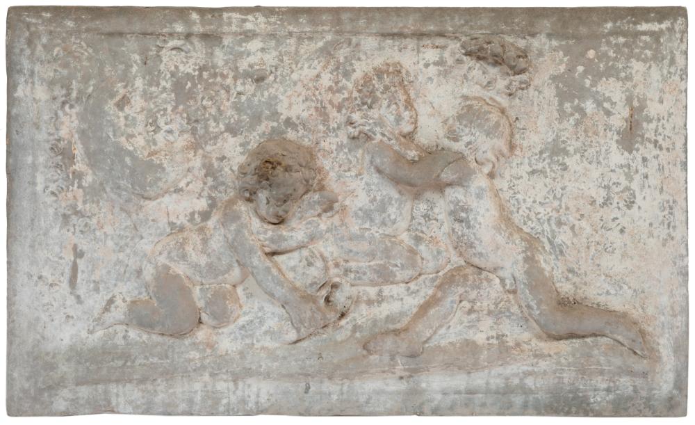 Putti Cement Wall Plaque