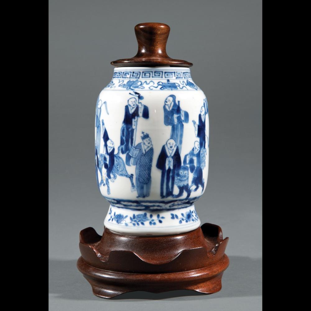 Chinese Blue and White Porcelain Lantern Vase