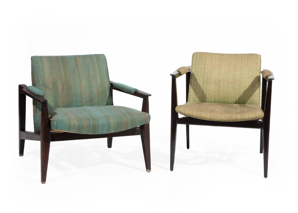 Two Edward Wormley for Dunbar Lounge Chair