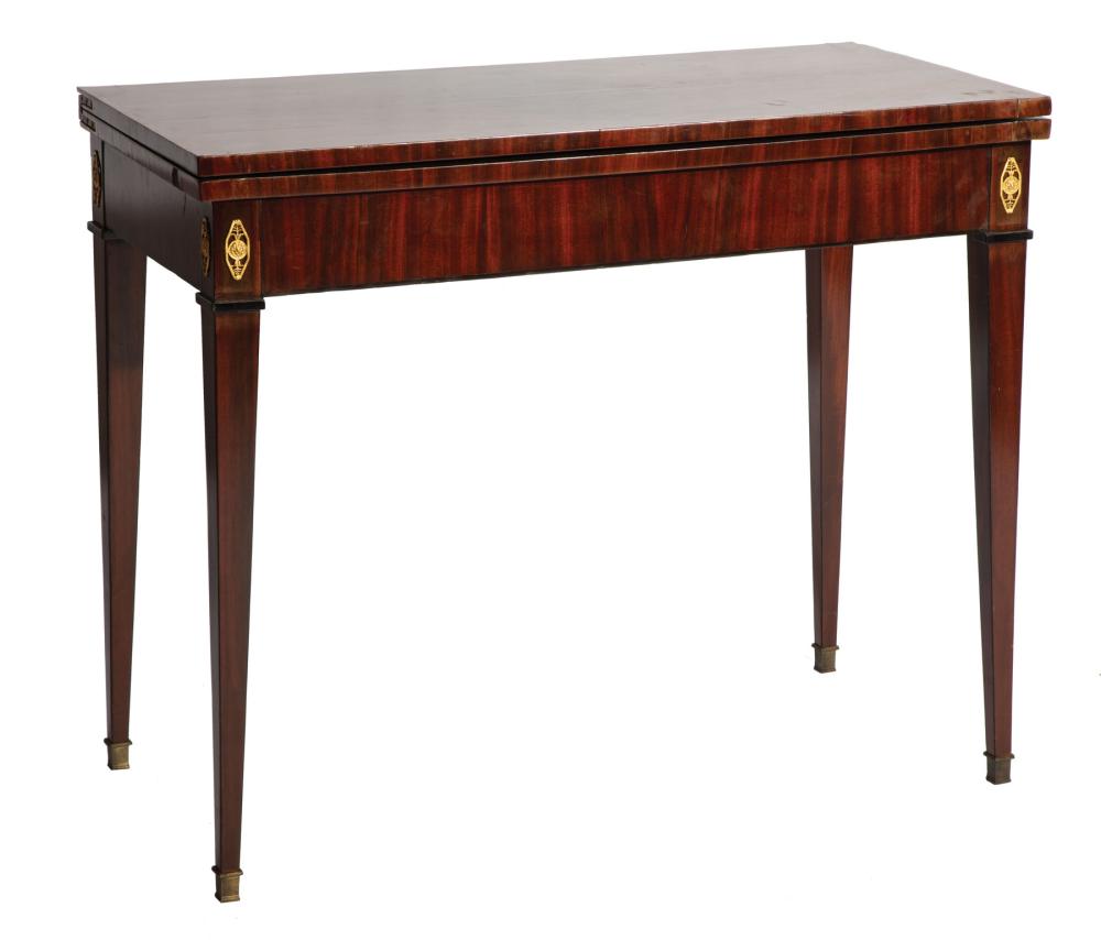 Bronze-Mounted Mahogany Games Table