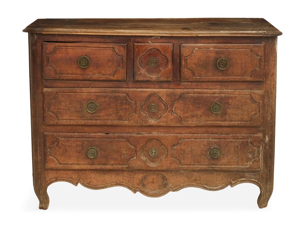 Provincial Louis XV Walnut Commode