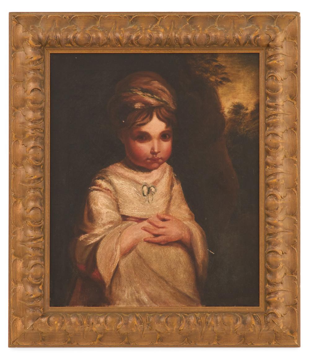 British School (19th Century), "Portrait of a Young Girl"