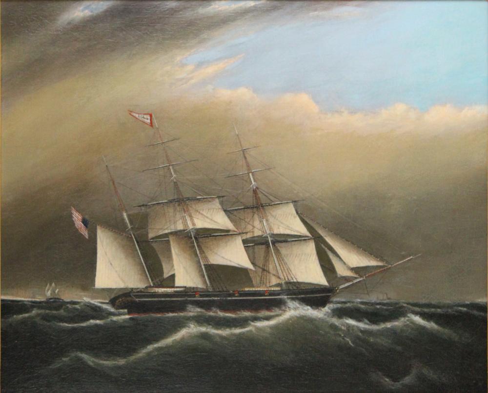 Clement Drew, 1806-1889, Portrait of a Ship, Oil on Canvas