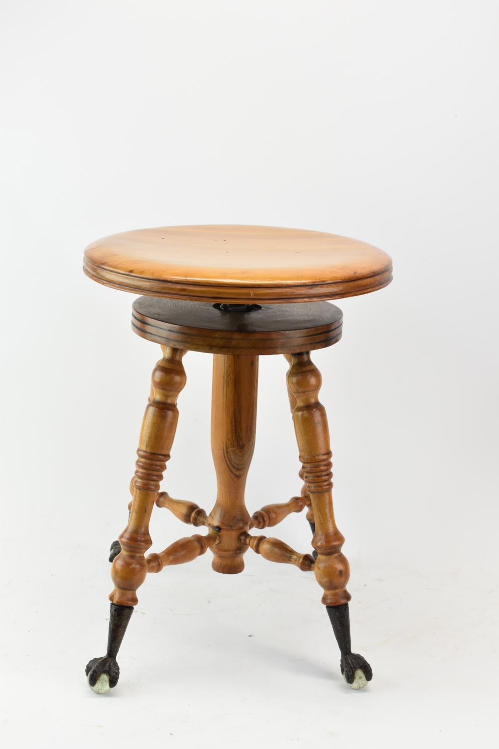 Ball and Claw Foot Piano Stool Tonk Company Chicago